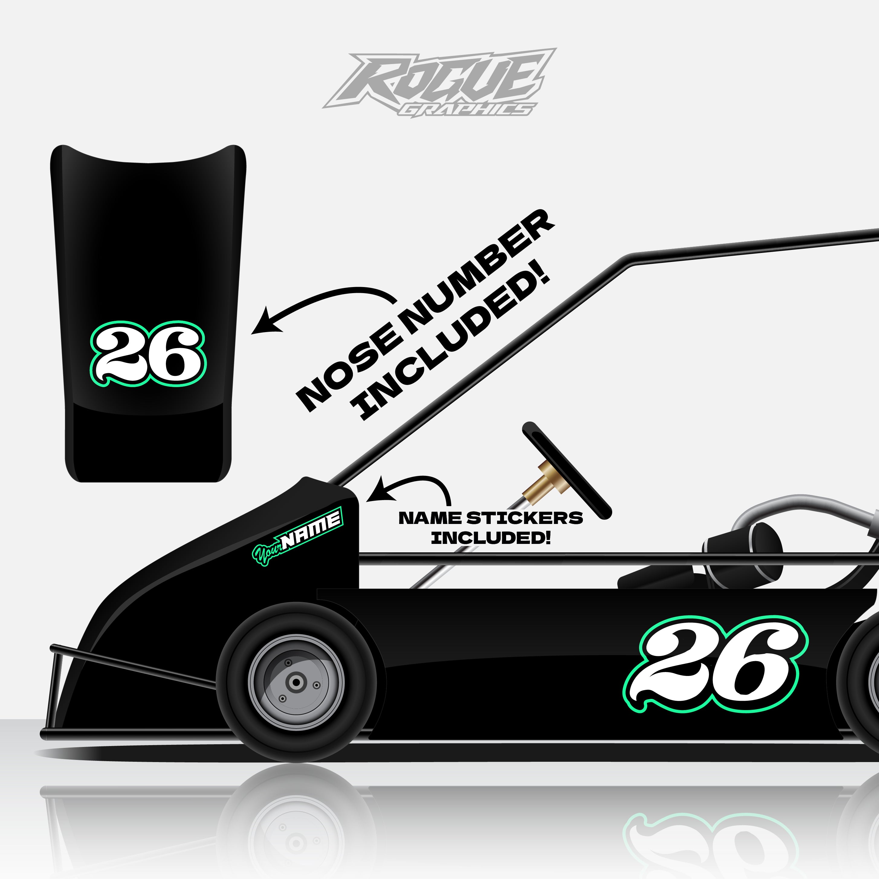 Champ Kart Number Kit – Rogue Graphics