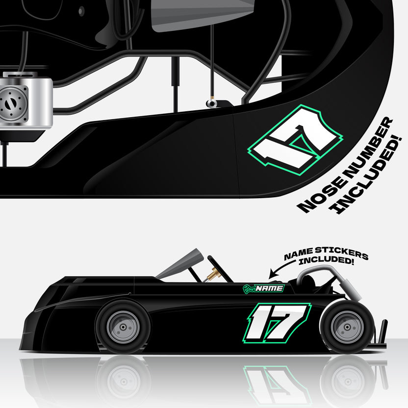 Flat Kart Number Kit – Rogue Graphics
